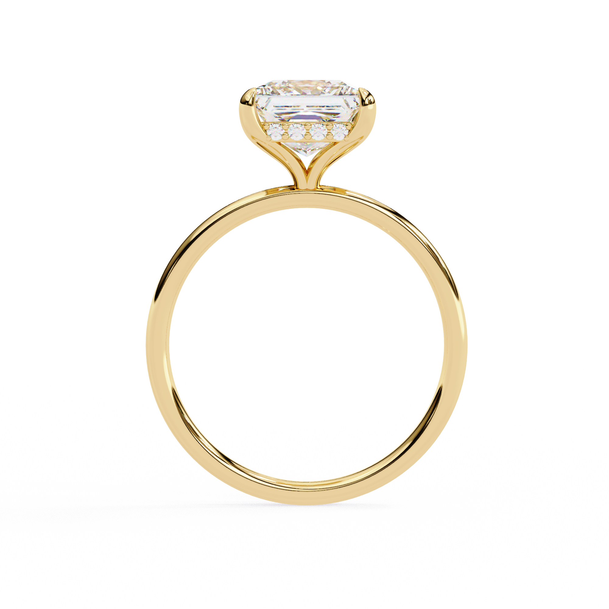 Buy 2.36ct Princess Cut Natural Diamond Ring Solitairekart